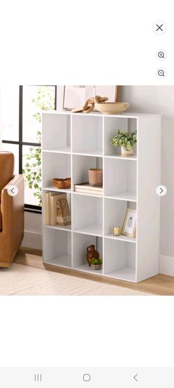 Mainstays 12 Cube Storage Organizer, White