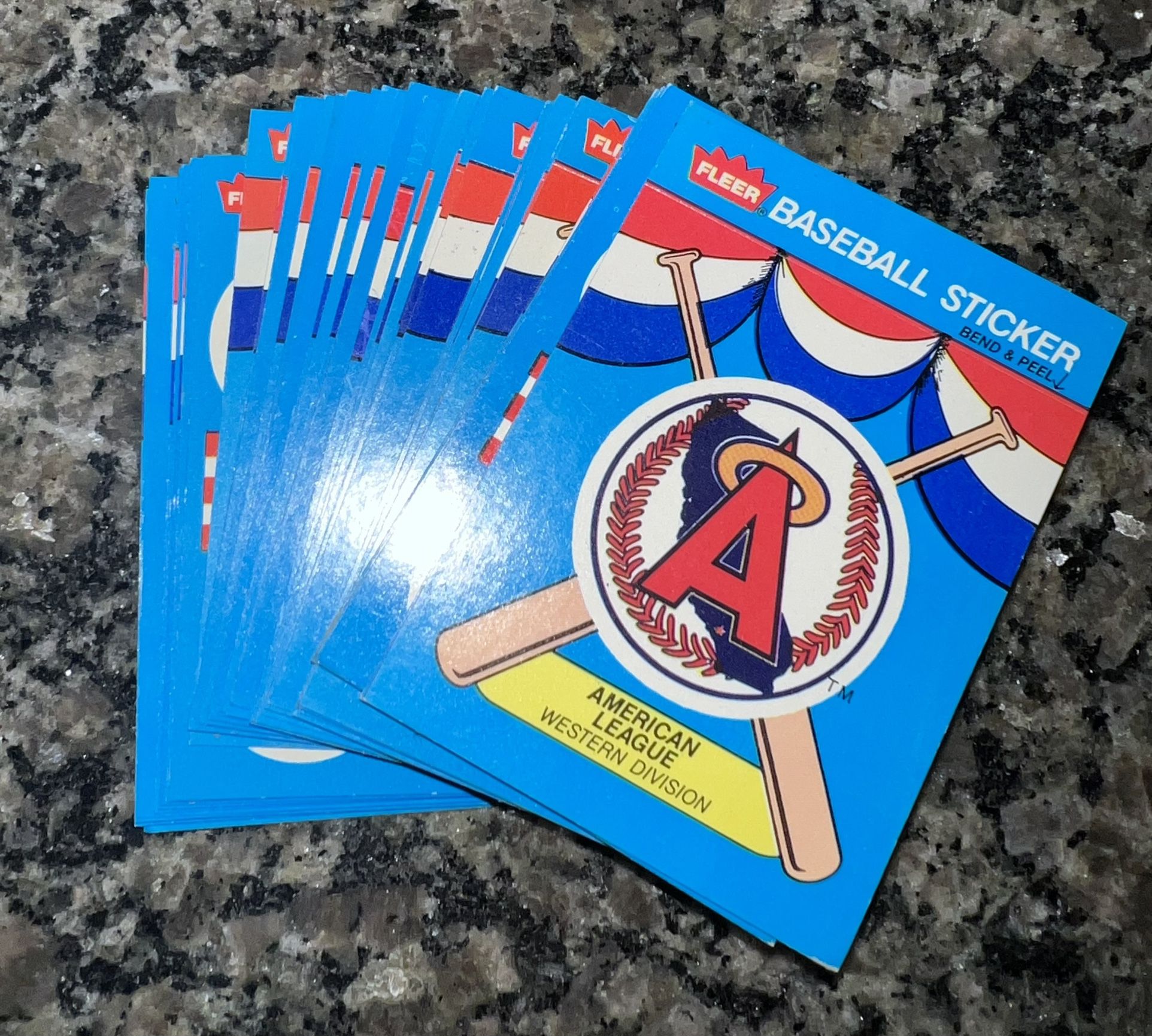 1989 Fleer Baseball Stickers 42 Card Lot