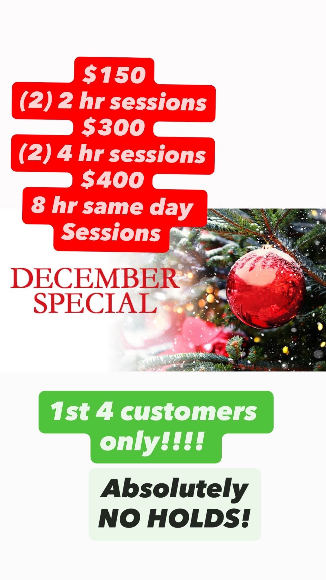 Christmas special Buy Now And SAVE HUGE!!