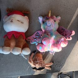 !! 3 Plush Dolls 