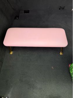 Pink hand rest for nails