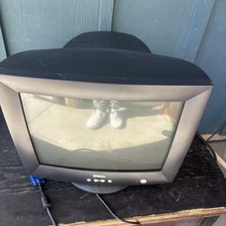 Dell E773c 17” CRT VGA Monitor Retro Gaming w/ Glued Base Tested Working