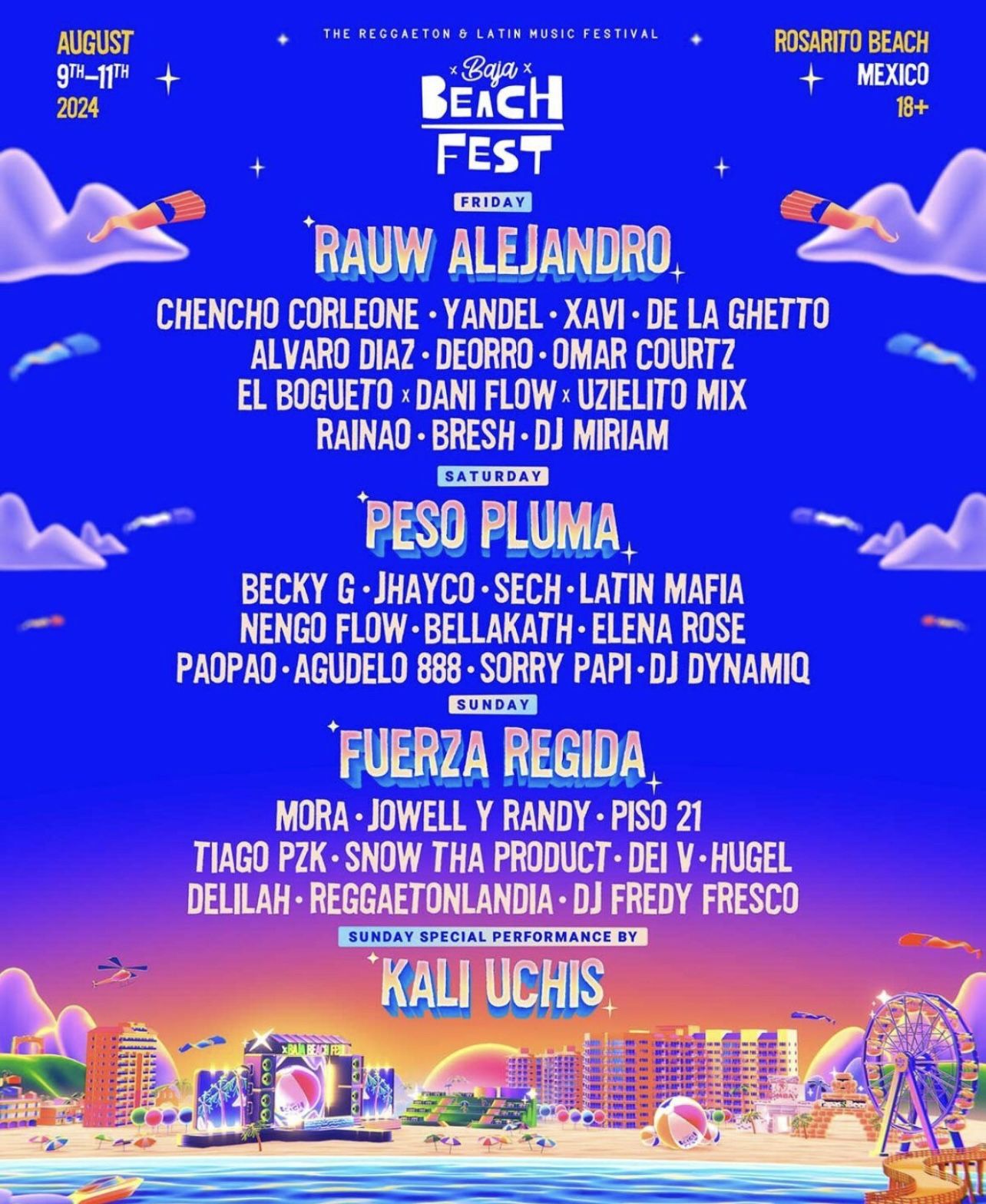 Baja Beach Fest GA Tickets (2 Tickets)