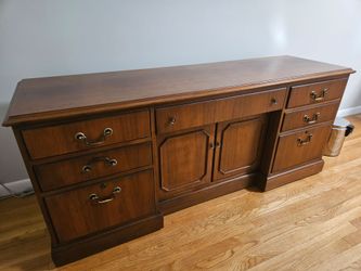 Beautiful well built desk and credenza