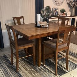 Wooden kitchen table