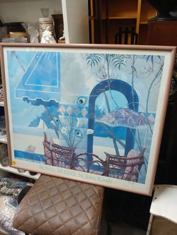 Royal Breeze" by American surrealist/tropical artist John Kiraly sign