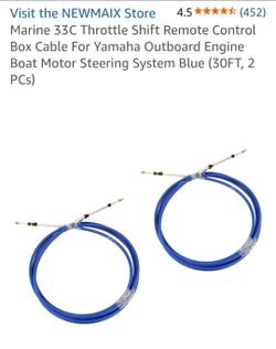 NEW 30' MARINE 33C THROTTLE CABLES