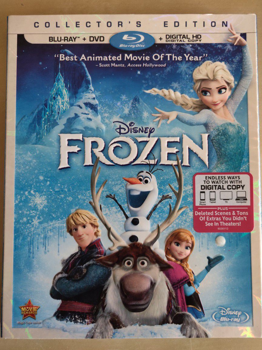 Frozen (2014) - Disney film in DVD, BLU-RAY, and Digital Copy