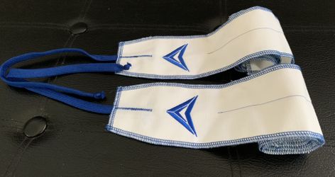 Wrist Wraps White & Blue