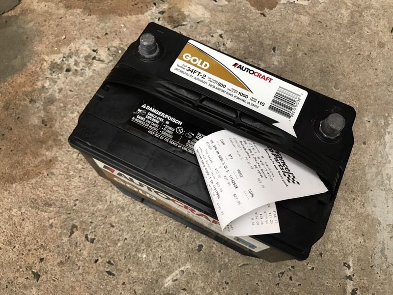 AutoCraft Gold Car Battery 34FT-2