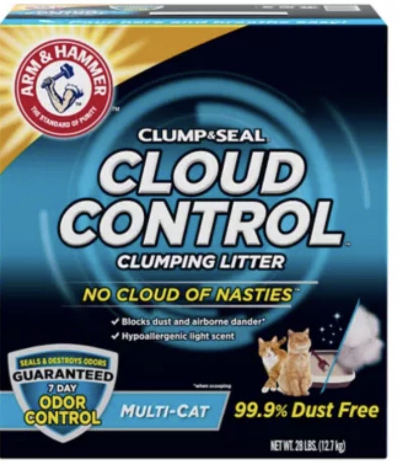 Arm & Hammer™ Clump & Seal Cloud Control Clumping Multi-Cat Clay Cat Litter - Scented, Low Dus