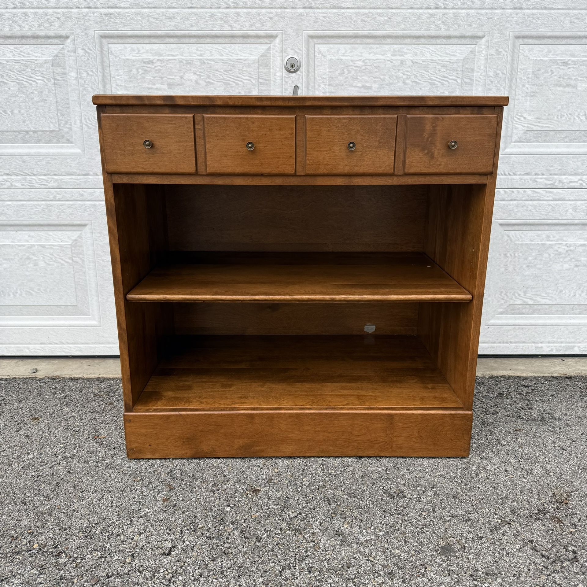 Vintage Ethan Allen Storage Shelf Cabinet