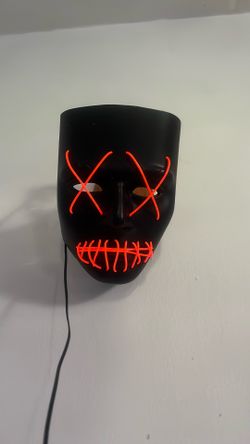 Light up EL wire X eyes mask