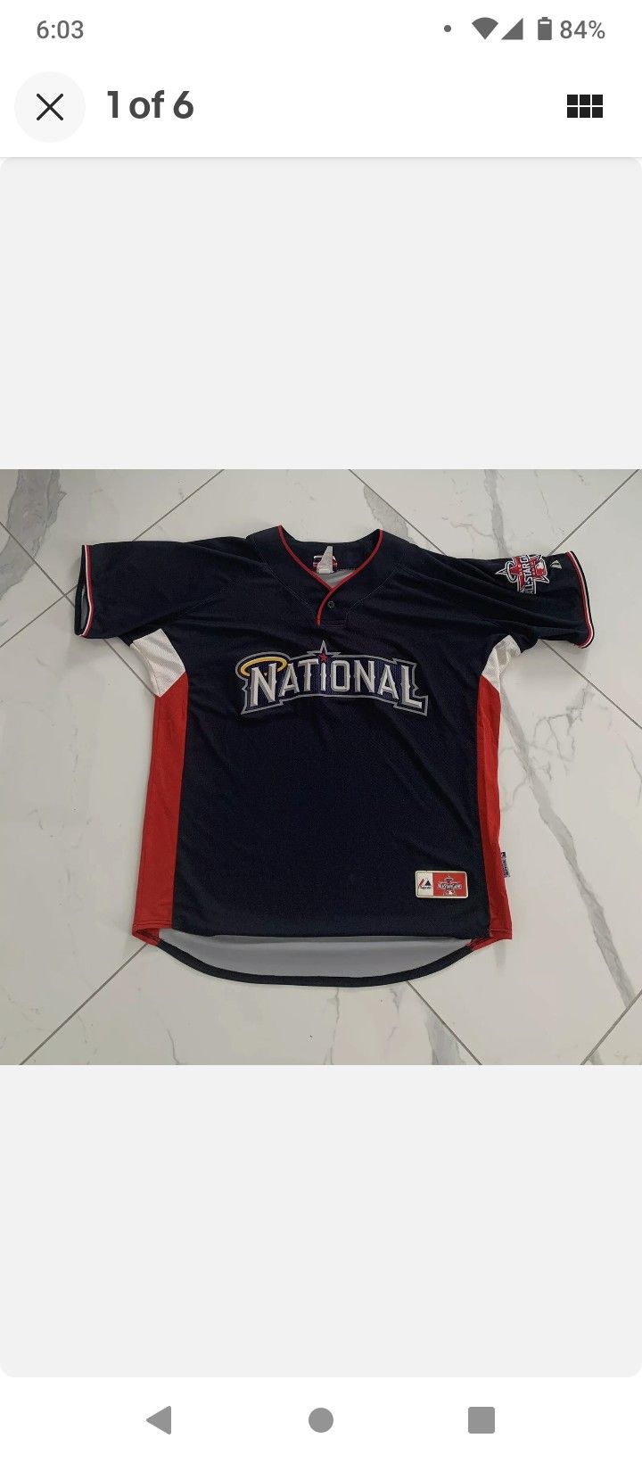 MLB All-star Game Size XL Jersey