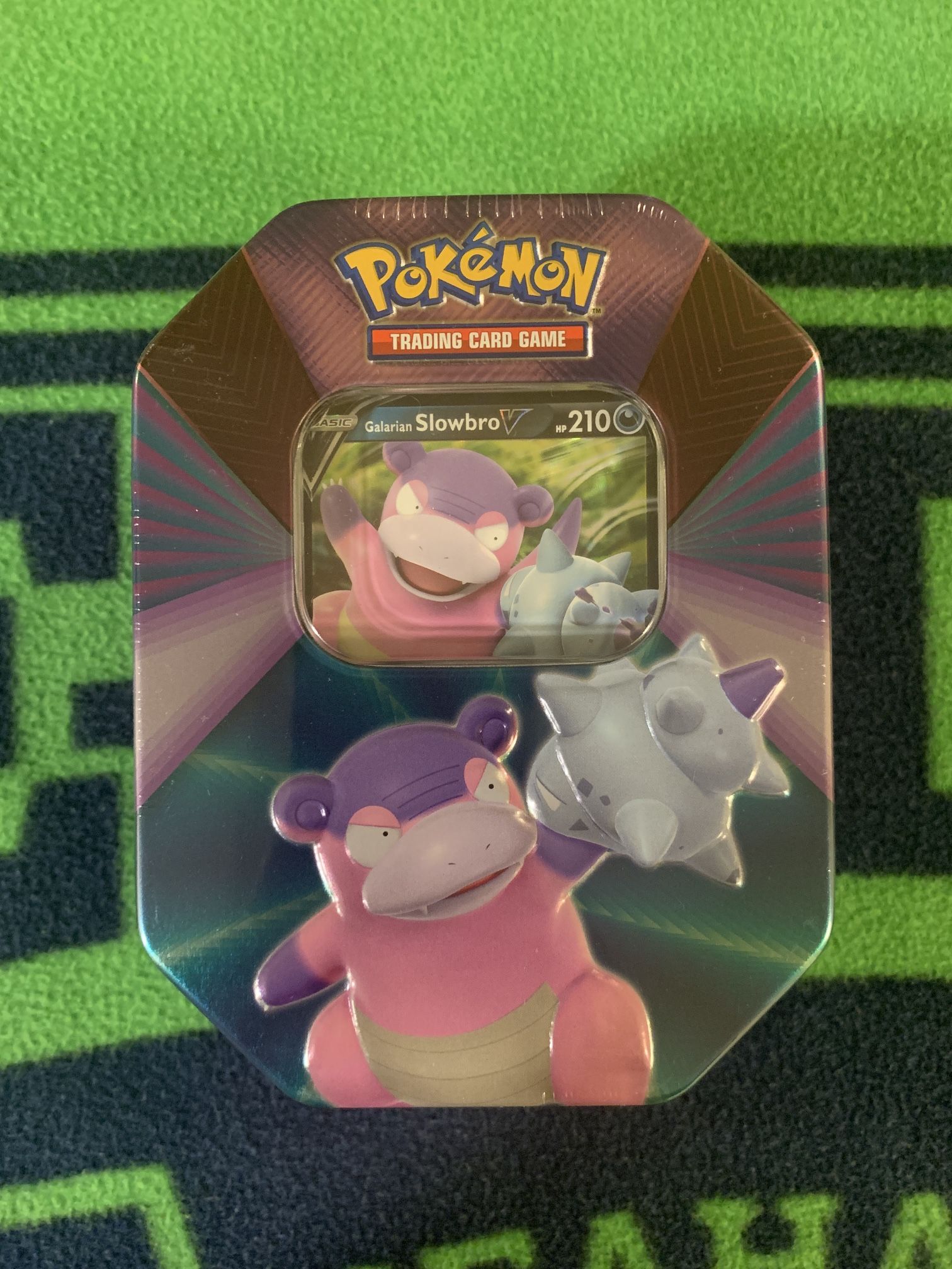 Pokémon V Forces Galarian Slowbro Tin