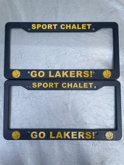 Los Angeles Lakers Sport Chalet License Plate Frame - ‘Go Lakers!’ NBA