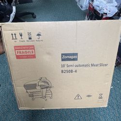 Zomagas B250B-4 mode 10' Semi-automatic Meat Slicer Selling for $219‼️