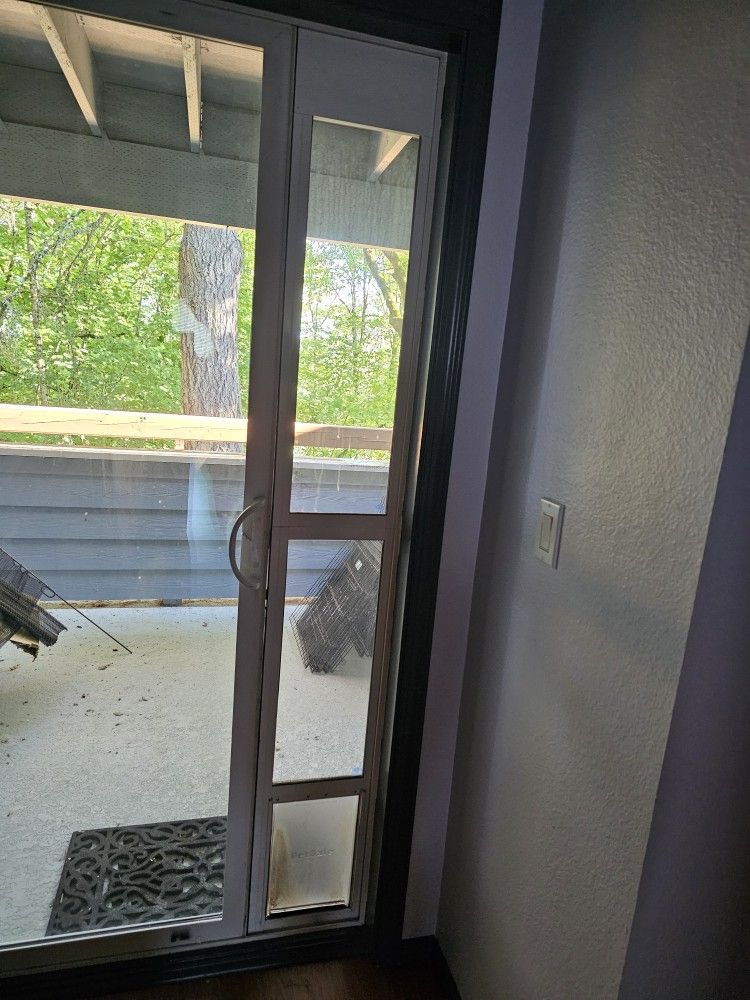Cat Door For Sliding Door Entry