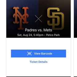 Padres Vs Mets Tickets 