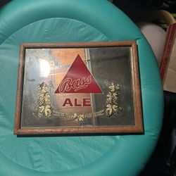 Antique Bass Ale Bar Mirror 