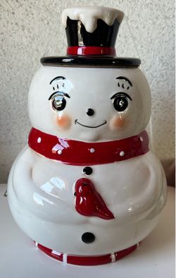 Johanna Parker snowman Cookie Jar