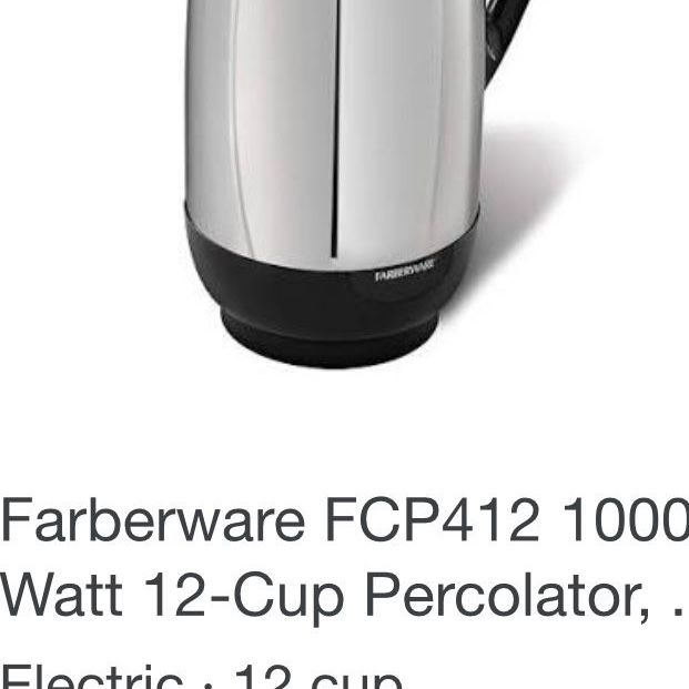 $25 Only Vintage Farberware Super fast Fully Automatic Stainless Steel Coffee Pot . Electrical Works like new. Sells from $100-$200