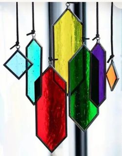 Stained Glass Suncatcher Set