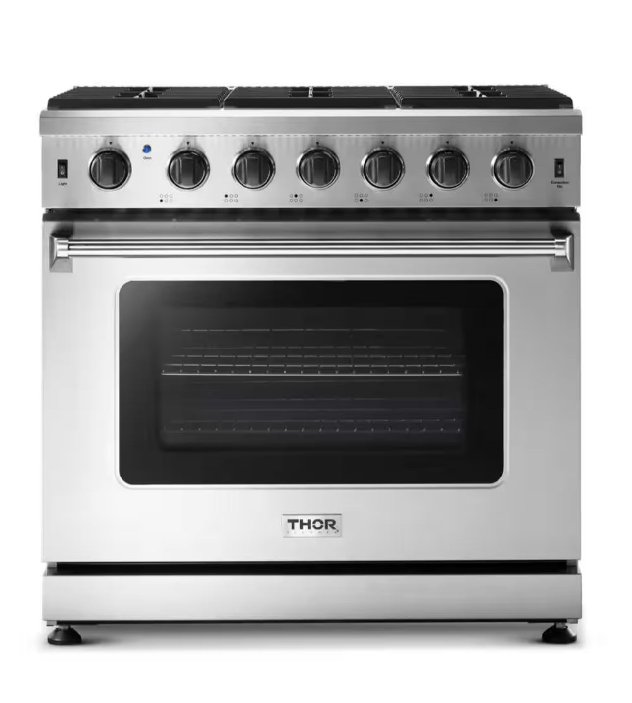 Thor Kitchen 36" 6.0 Cu. Ft Single Oven Professional Gas Range in Stainless Steel