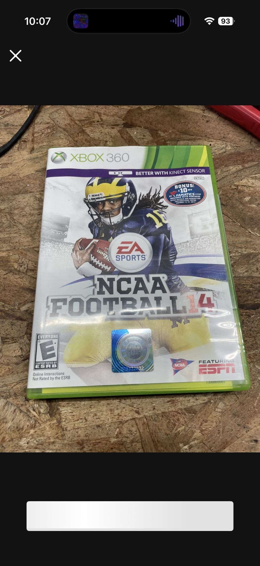 NCAA Xbox 360 Game