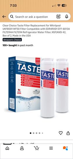 Clear choice taste filter replacement