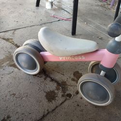 Pink Toddler Princess Balance Bike