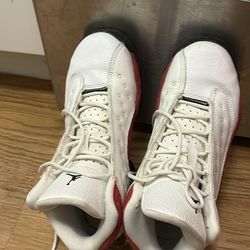 Jordan Sneakers – White/Red – Gently Used – Great Condition