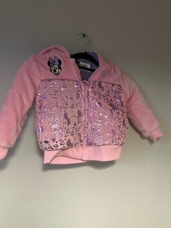 Disney Minnie Mouse Girls Zip-Up Hoodie Jacket