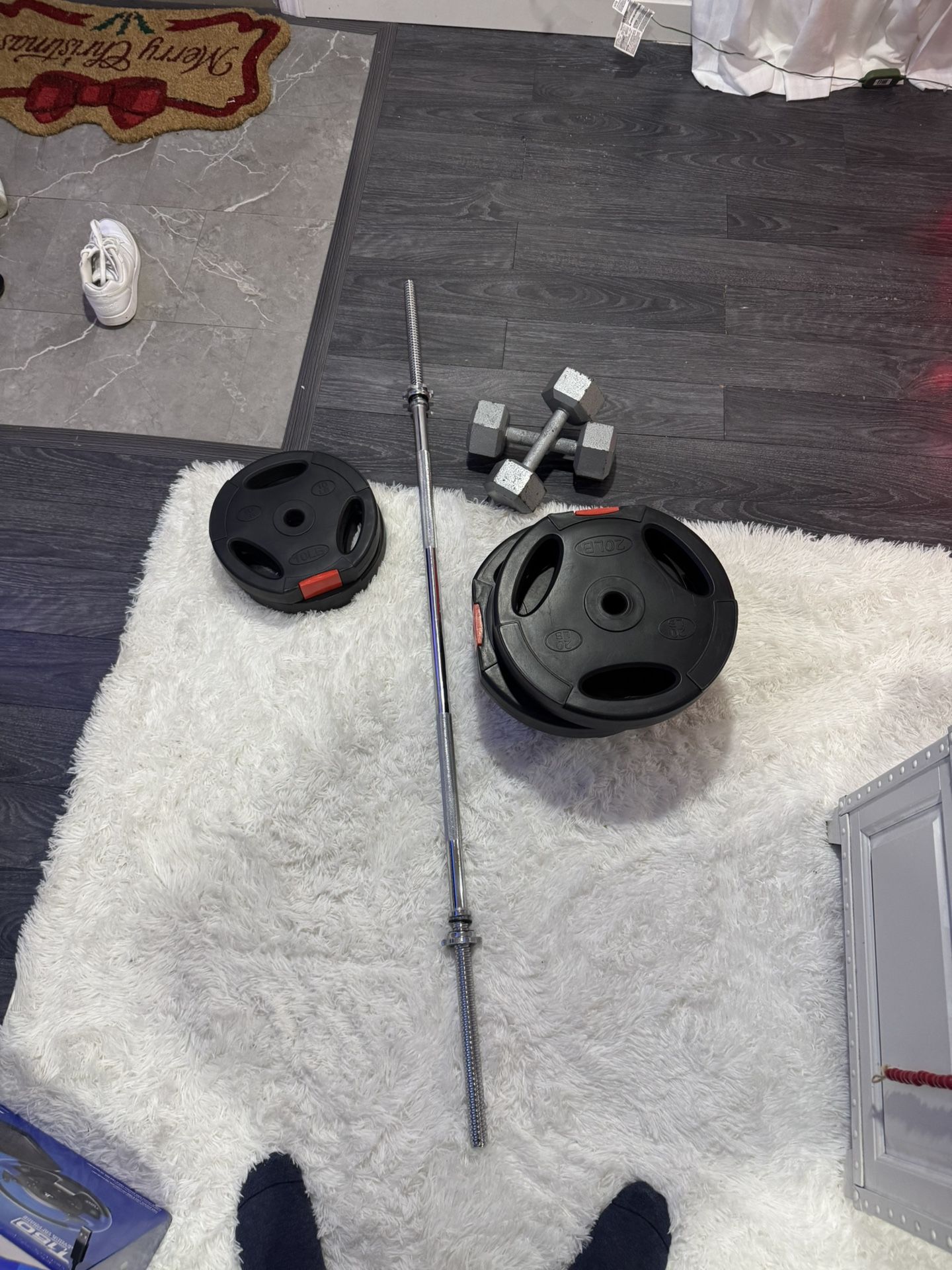 Gym weights and equipment