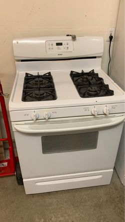 Washer fridge stove and microwave