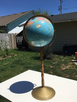 Tall vintage globe