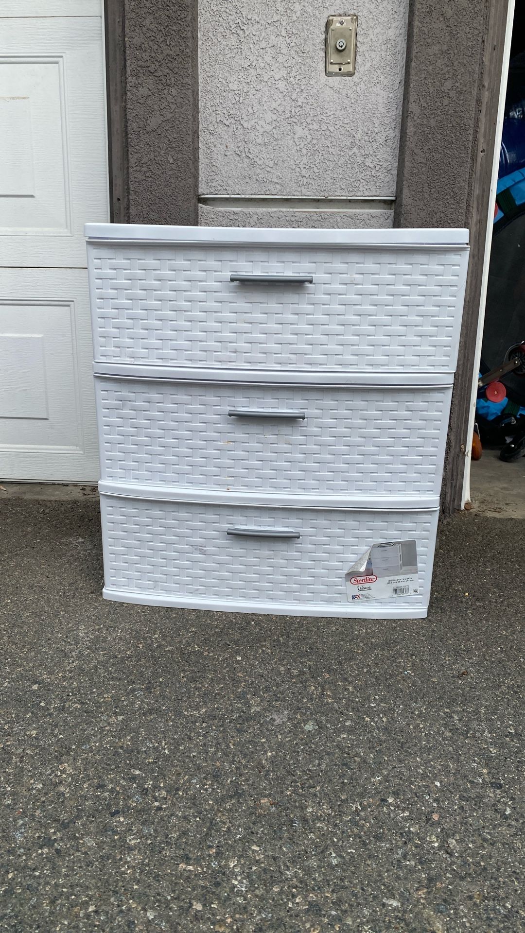 Plastic 3 Drawer storage