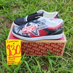 Brand New Vans Shoes  Black And Red Price Drop 