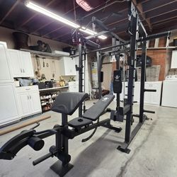 Smith Machine 2001 | Multi-Use Adj Bench | Gym Equipment | Fitness | Squat Rack | Excercise |🔴WEIGHTS AND BARBELL SOLD SEPARATELY 🔴 FREE DELIVERY 🚚