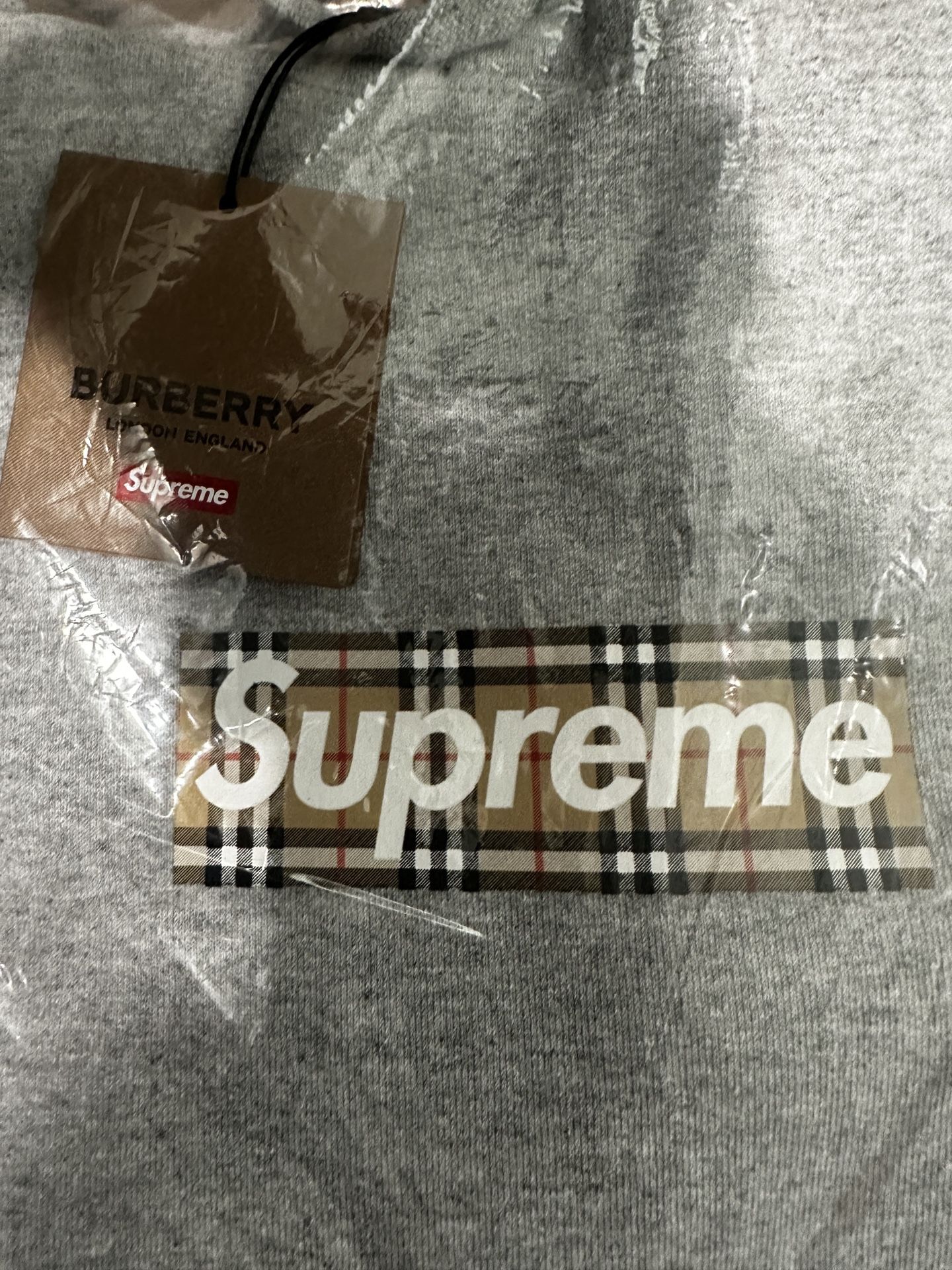 Supreme Burberry Hooded Sweater