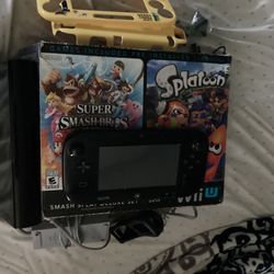 Nintendo Wii U Smash Splat Deluxe Set 32GB Black Console, Gamepad, and Box