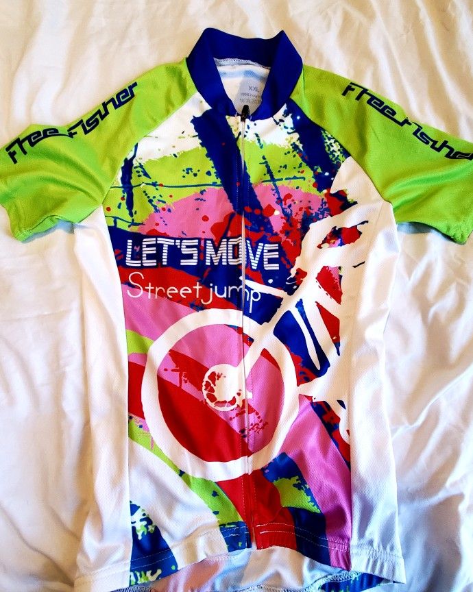 Free FISHER cycling Shirt. XXL Kids