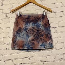 Wild Fable Women’s Seamed Denim Mini Skirt Color Wash Size 00 NWT