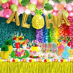 Hawaiian Theme Birthday Decorations Kit 