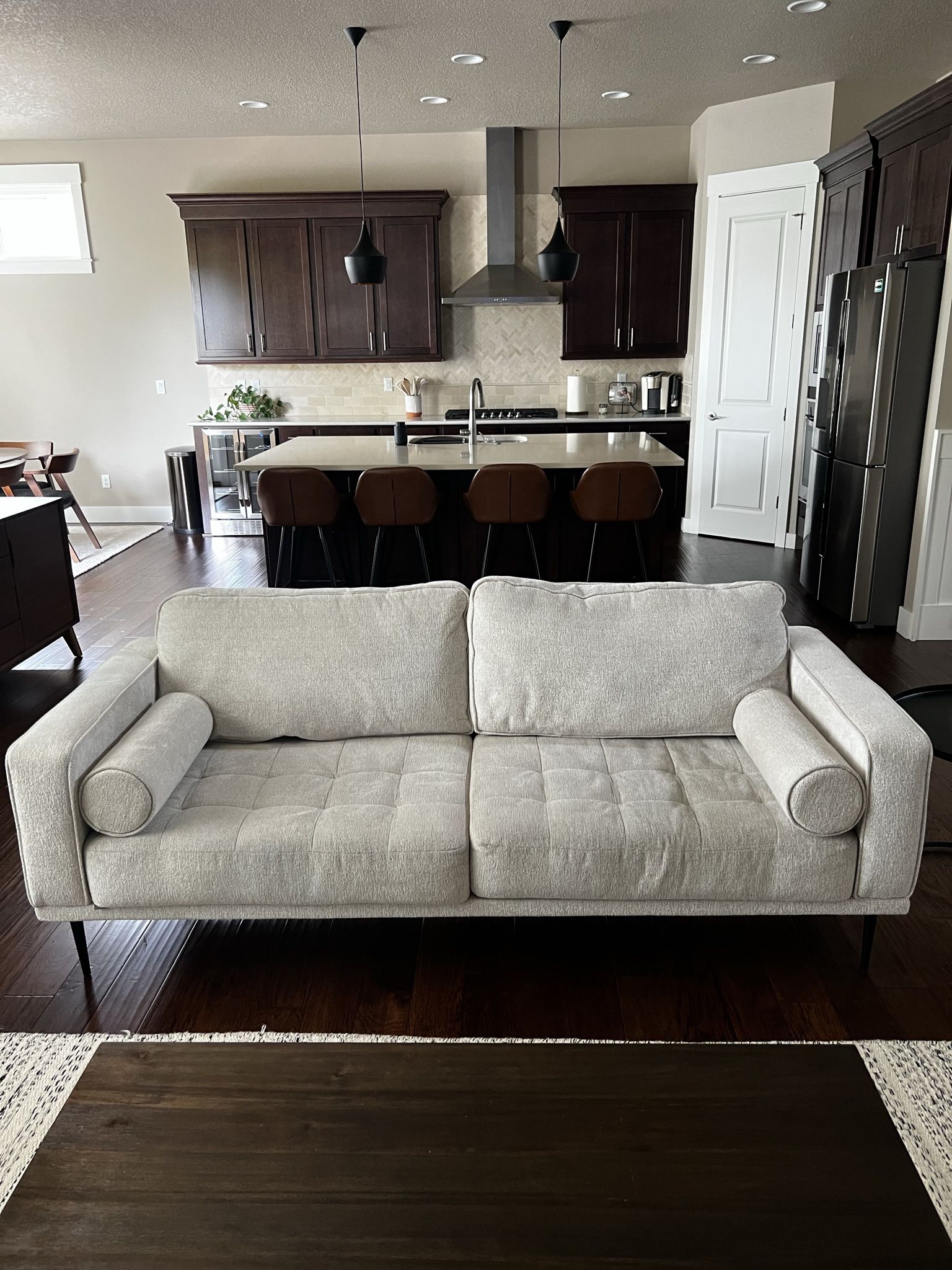 Ashley Furniture Caladeron Sofa – Modern, Neutral