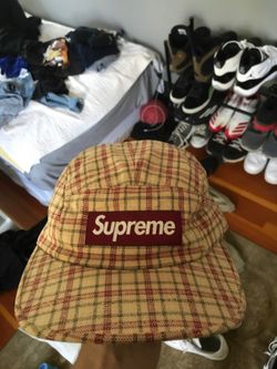 Supreme plaid 5 panel hat