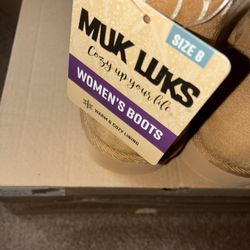 Tan Muk Luks Boots (NWT)