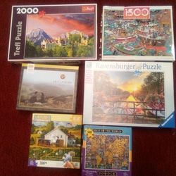 Lot 6 Boardgames Jigsaw Puzzle You Pick