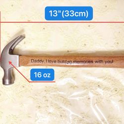 New 16 oz Palm Wood Hand Hammer