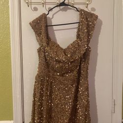 Bronze Dress Size 2-3xl